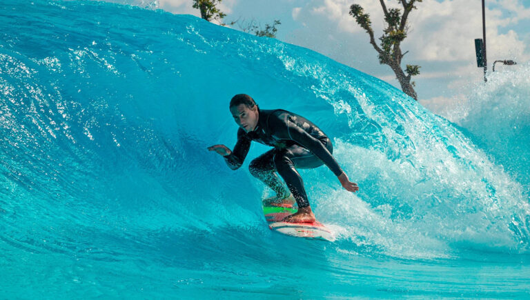 Surfing in Surfland Brazil